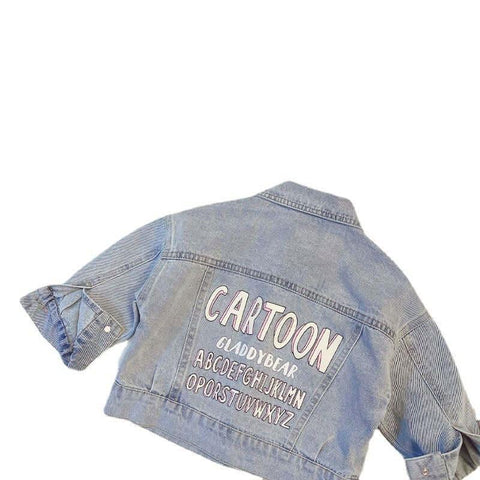 Girls Spring DenimJacket Fashion Girls' Spring and Autumn Clothes