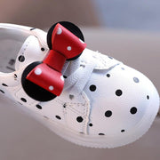 Girls' Bowknot LED Light-Up Breathable Shoes