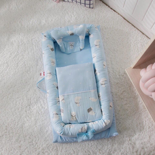 Newborn anti-fright portable bed