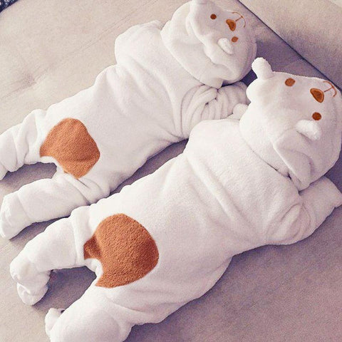 Newborn foot coveralls