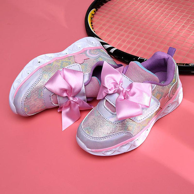 Girls' colorful luminous shoes