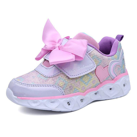 Girls' colorful luminous shoes