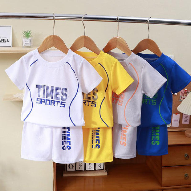 Short-sleeved Uniform Boys' Sportswear Basketball Wear Quick-drying Shorts Suit