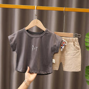 Boys' Short-sleeved Suit Pure Cotton Half-sleeve Summer Wear