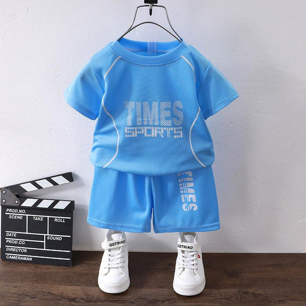 Short-sleeved Uniform Boys' Sportswear Basketball Wear Quick-drying Shorts Suit