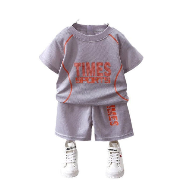 Short-sleeved Uniform Boys' Sportswear Basketball Wear Quick-drying Shorts Suit